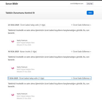 Ücret İadesi İçin Apple Ve Kitup Arasında Sıkıştım