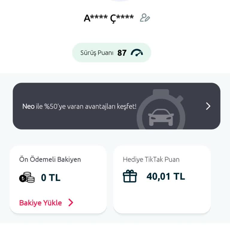 Üyelik Statüsü Sorunu: Tiktak Araç Kiralama