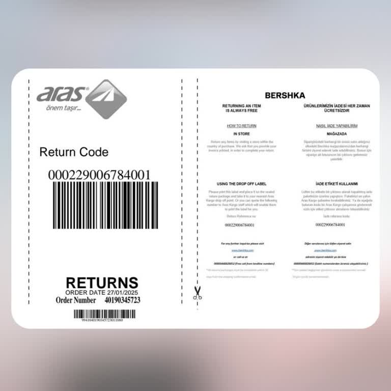 Bershka İade Kodu Sorunu Ve Para İadesi Talebi