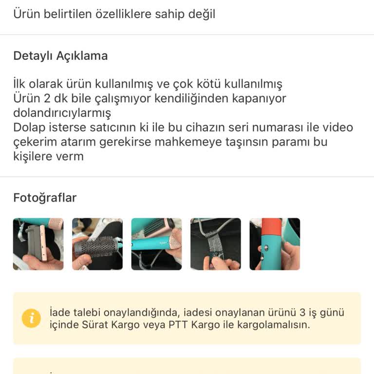 Dolap Uygulamasında Aldatıcı Ürün Satışı