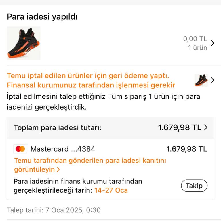 Geciken Para İadesi Ve Kötü Müşteri Deneyimi