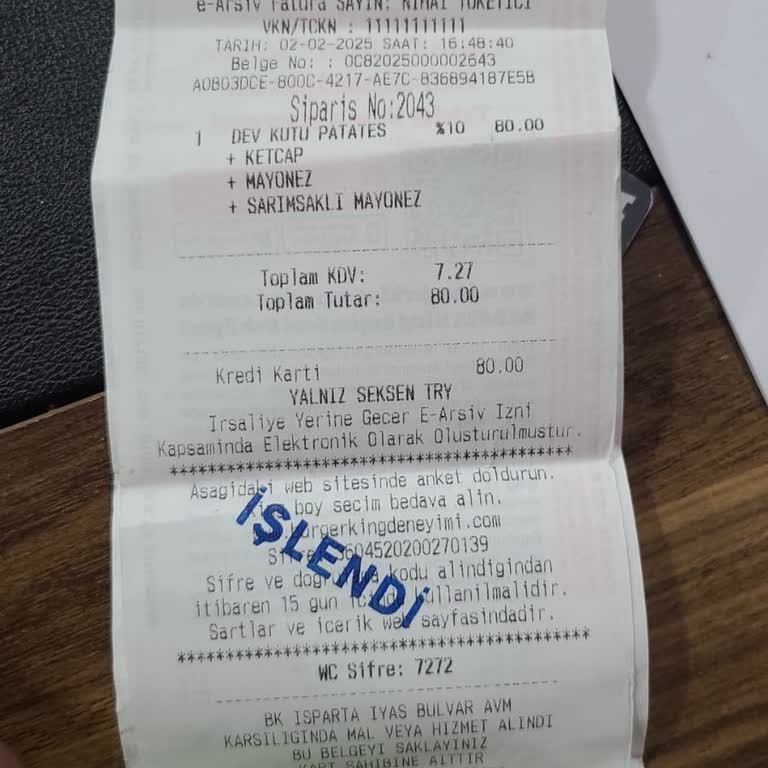 Burger King'de Patates Tartım Sorunu Ve Müşteri Memnuniyetsizliği