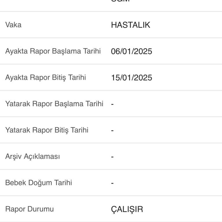 Rapor Ücretimin Gecikmesi Ve Mağduriyetim