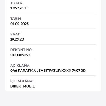 Yanlış Fatura Ücreti Kesintisi