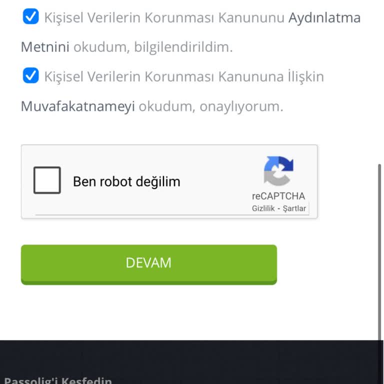 Passolig Kart Başvurusunda Captcha Sorunu