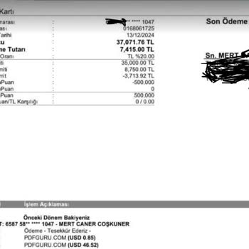 Kredi Kartımdan Habersiz Yapılan Harcama Ve Bankanın İlgisizliği