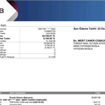 Kredi Kartımdan Habersiz Yapılan Harcama Ve Bankanın İlgisizliği