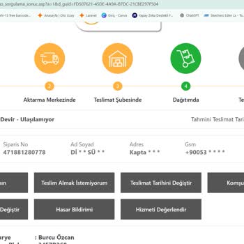 Zara Kargo Teslimatında Yaşanan Sorun Ve İletişim Eksikliği