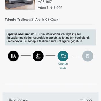 Vivense'den Aldığım Köşe Koltuk Takımı Teslim Edilmiyor