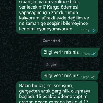 Ürün Teslimatında 3 Haftalık Gecikme Ve Yanıtsız İletişim