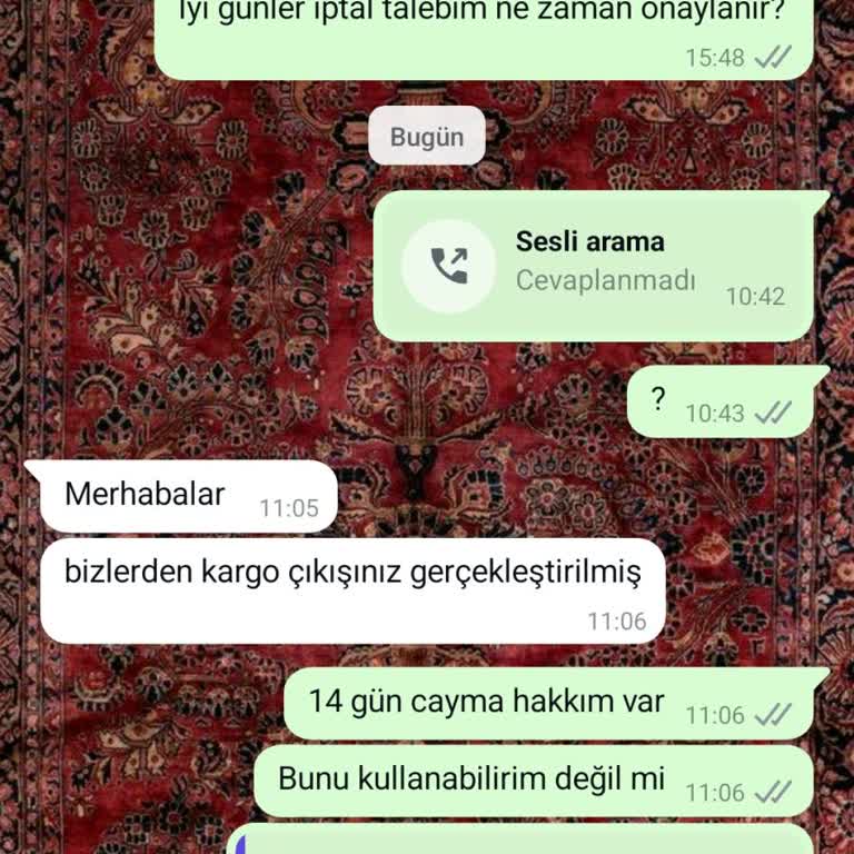 İptal Talebinde Yaşanan Sorun Ve Ekstra Kargo Ücreti