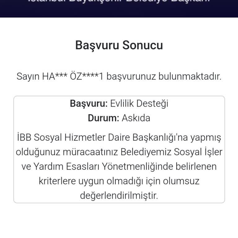 Evlilik Desteği Başvurumuzun Anlamsız Reddi