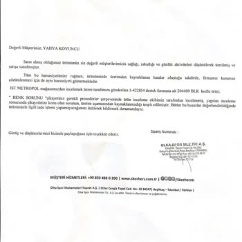 Kalitesiz Ürün Ve Yetersiz Müşteri Hizmeti
