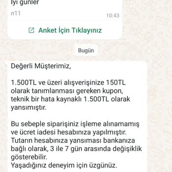 N11 İptal Edilen Sipariş Ve Kupon Mağduriyeti