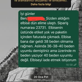 İade Sürecinde Yaşanan Sorun Ve İletişimsizlik