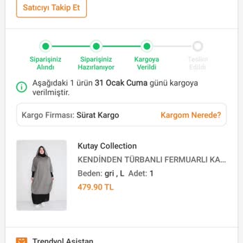 Trendyol Kutay Collection Şikayeti