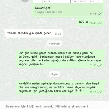 Zoompet.com.tr'de Sipariş Ve İade Sorunu
