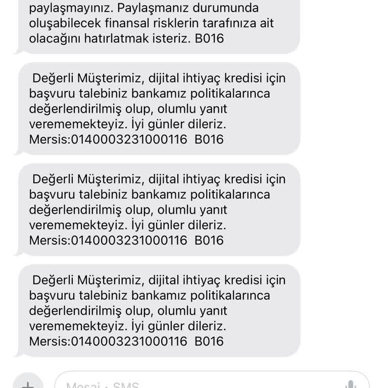 Yeni Müşteri Kredisi Onaylanmadı: Hayal Kırıklığı