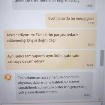 Eksik Gönderilen Ürün Ve İlgisiz Müşteri Hizmetleri
