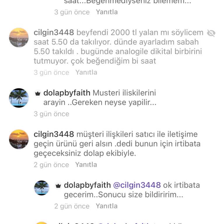 Arızalı Saat İçin İade Sorunu