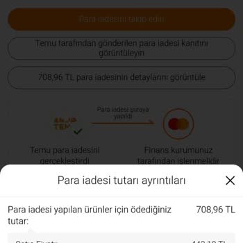 İptal Edilen Siparişin İadesi Hala Gelmedi
