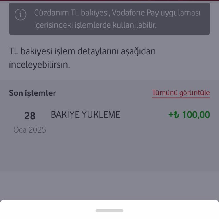 Vodafone Pay Hediye Kodu Kullanımında Karşılaşılan Hata