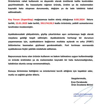 Puma Ayakkabıda İnceleme Sorunu