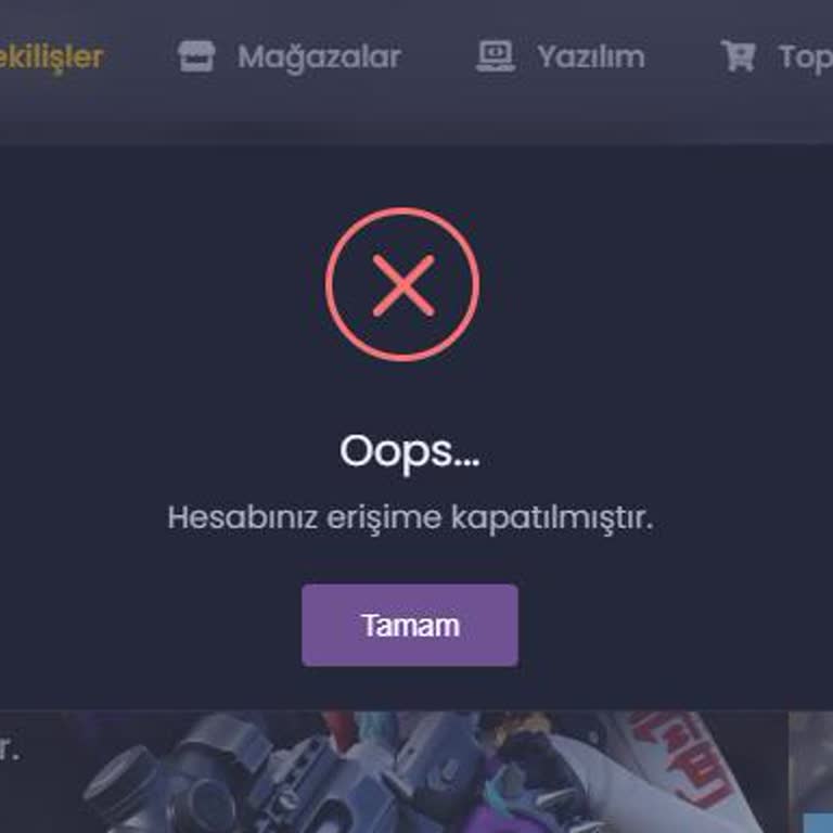 Hesap Erişim Sorunu Ve İçeride Kalan Para