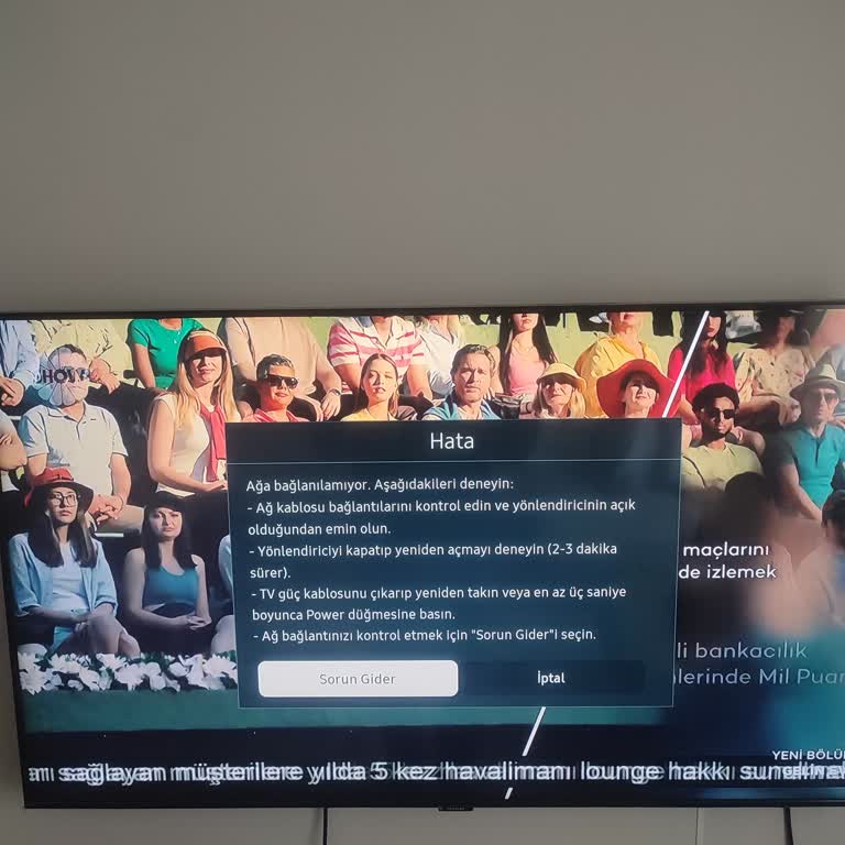 Samsung Televizyonumda Sürekli Bağlantı Sorunları