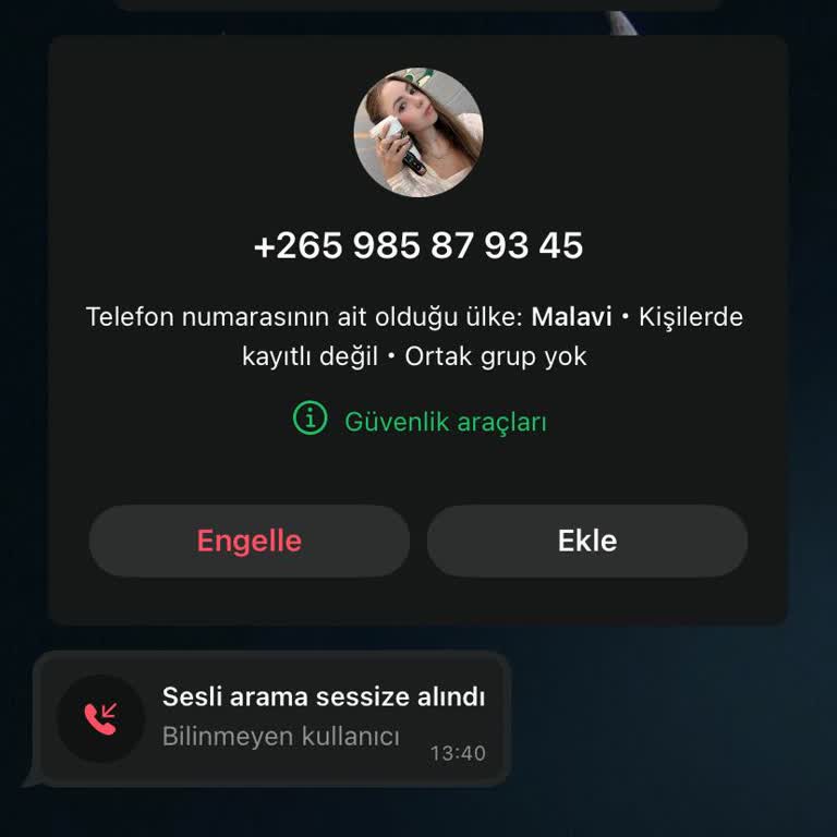 WhatsApp Üzerinden İzinsiz Aramalar Ve Güvenlik Endişesi
