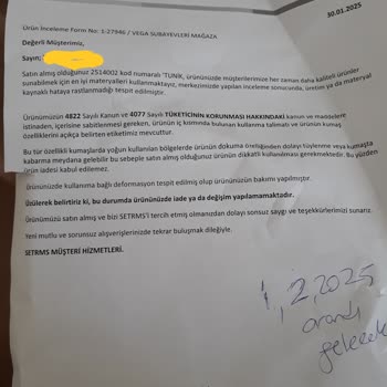 Setrms'ten Aldığım Tunik Tüylenme Sorunuyla Hayal Kırıklığı Yarattı