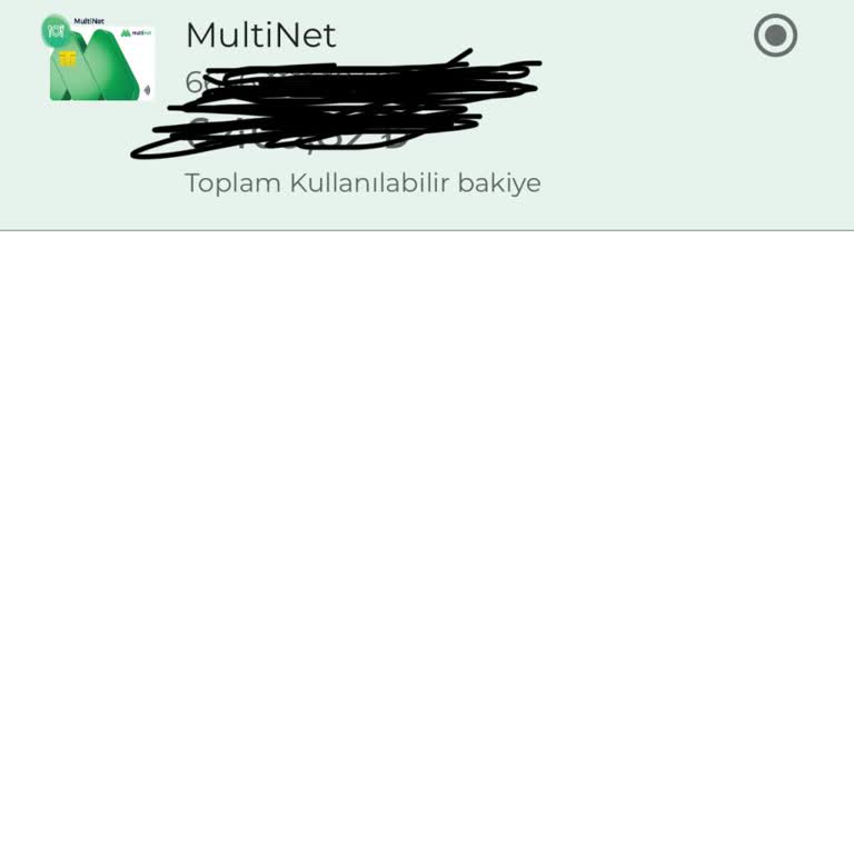 Multinet Kartımı Trendyol GO'ya Ekleyemiyorum