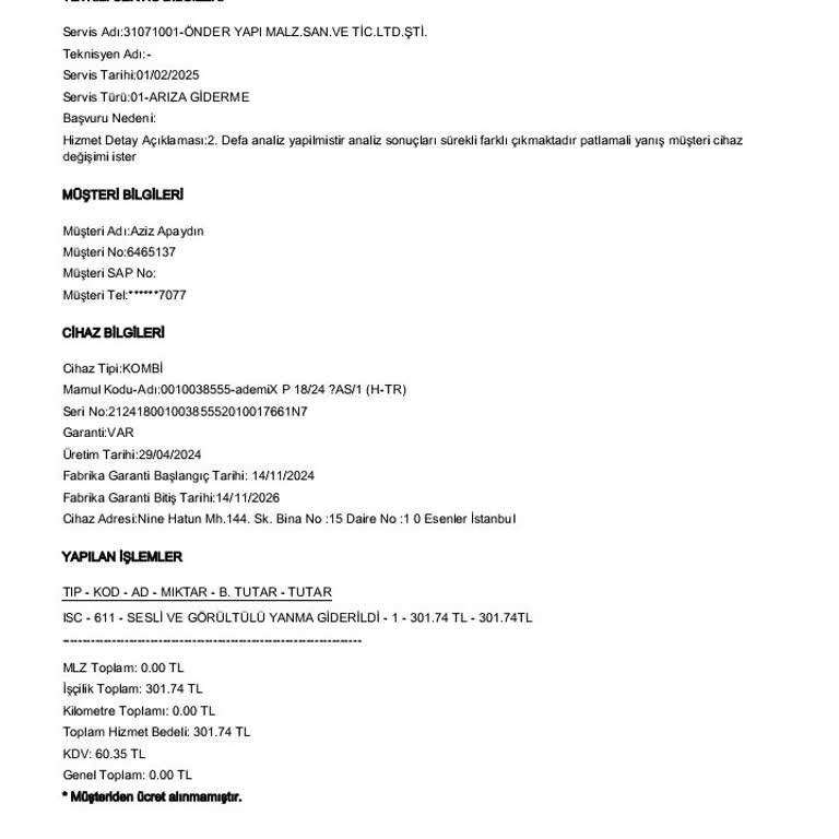 DemirDöküm Kombi Patlamalı Ses Ve F28 Hatası Sorunu