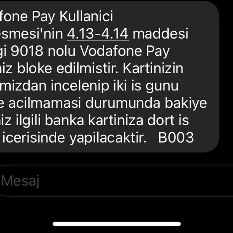 Sanal Kart Blokesi Ve Geciken Fatura Ödemesi Sorunu
