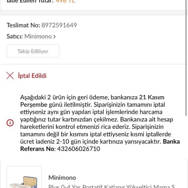 Fiyat Artışı Ve Sipariş İptali Sorunu