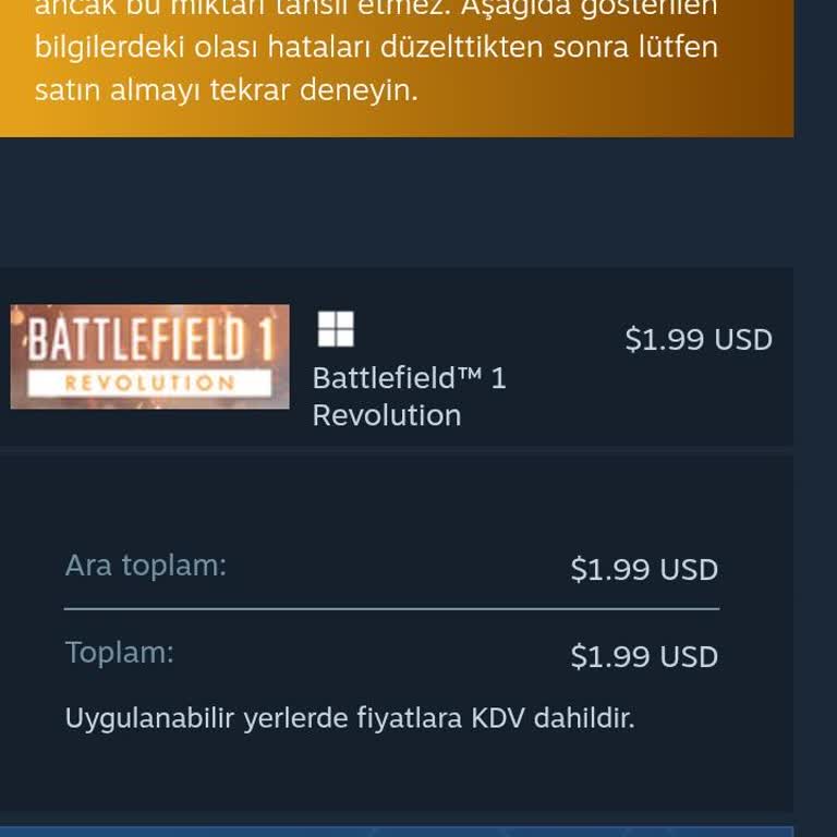 Steam Ödeme Hatası Ve Kredi Kartı Reddi