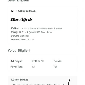 Otobüs Sefer İptali Ve Bilgilendirme Eksikliği