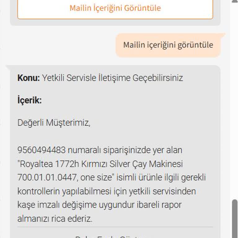 Çay Makinesi İade Sürecinde İki Firma Arasında Sıkıştım