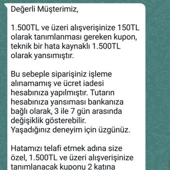 Yanlış Kupon İptali Ve Telafi Talebi