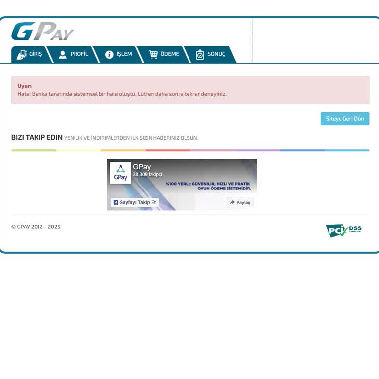 Ininal Karte blockiert - GPay Fehler bei Kabasakal Online und Vatangame
