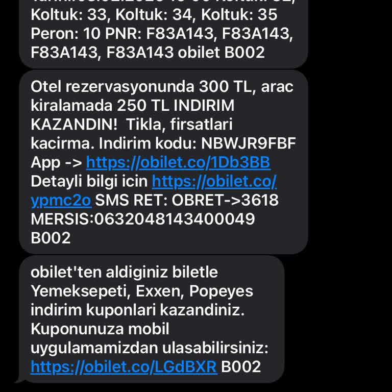 İnternet Bileti Mağduriyeti
