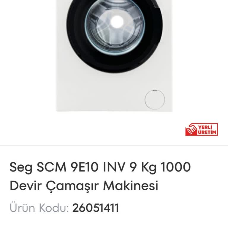 Çamaşır Makinesi Siparişim Nerede?