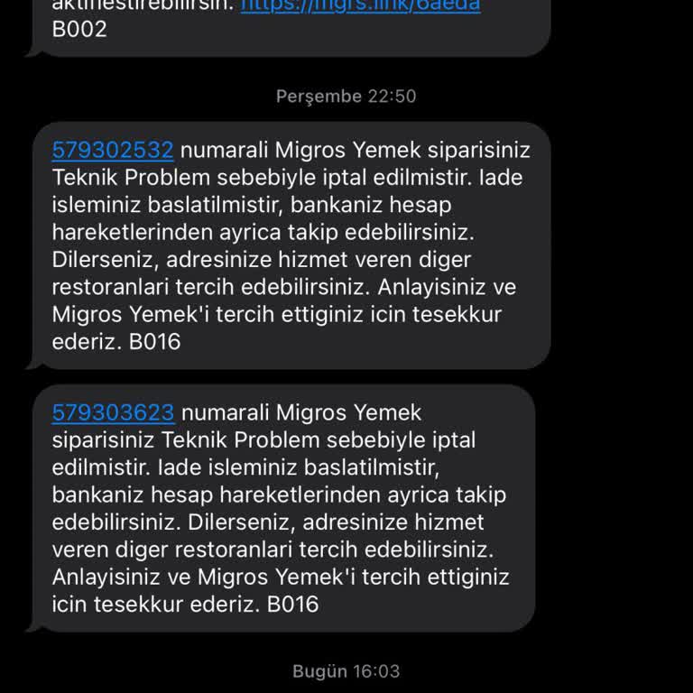 Migros Uygulamasındaki Sürekli İptaller Can Sıkıyor