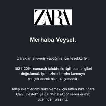 Zara'dan 3 Aydır Beklenen Ayakkabı Teslimatı