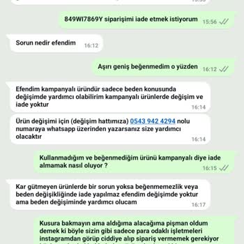 Para Odaklı Hizmet: İade Kabul Etmeyen İşletme
