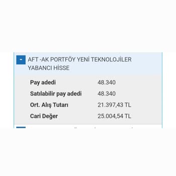 Fon Alış İşleminde Yanlış Ortalama Tutar Sorunu