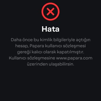 Papara Hesabım İzinsiz Kullanıldı Ve Kapandı, Çözüm Bekliyorum