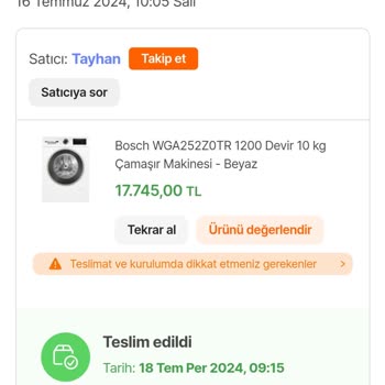 Bosch Çamaşır Makinesi Servis Sorunu Ve Pişmanlık