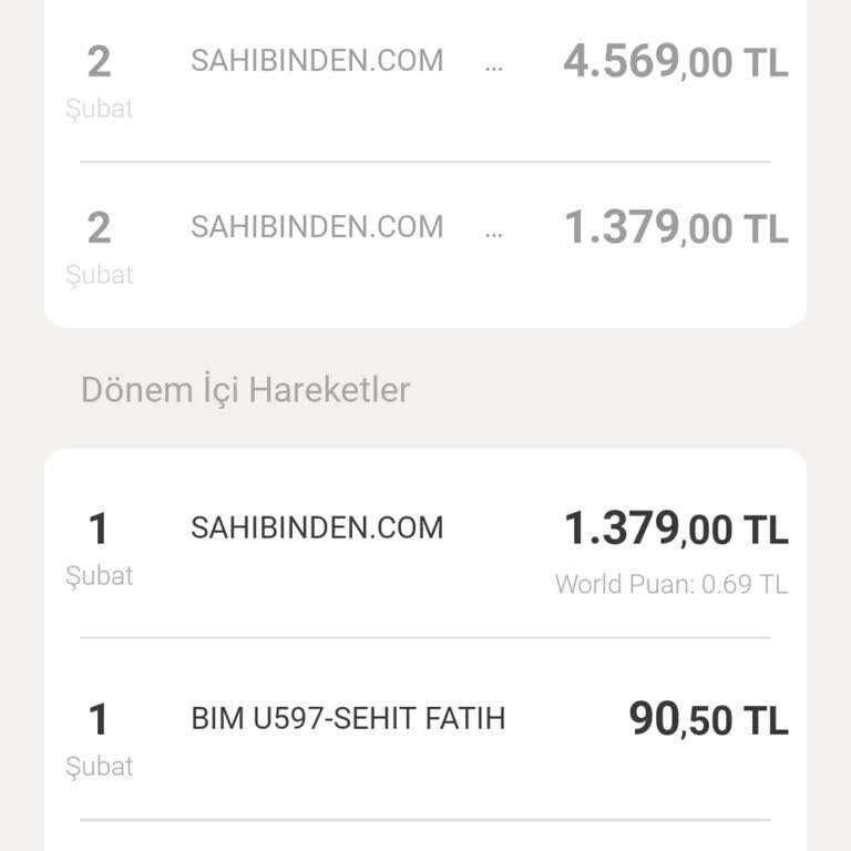 Sahibinden.com Üzerinden Bilgim Dışında Yapılan Kredi Kartı Çekimi