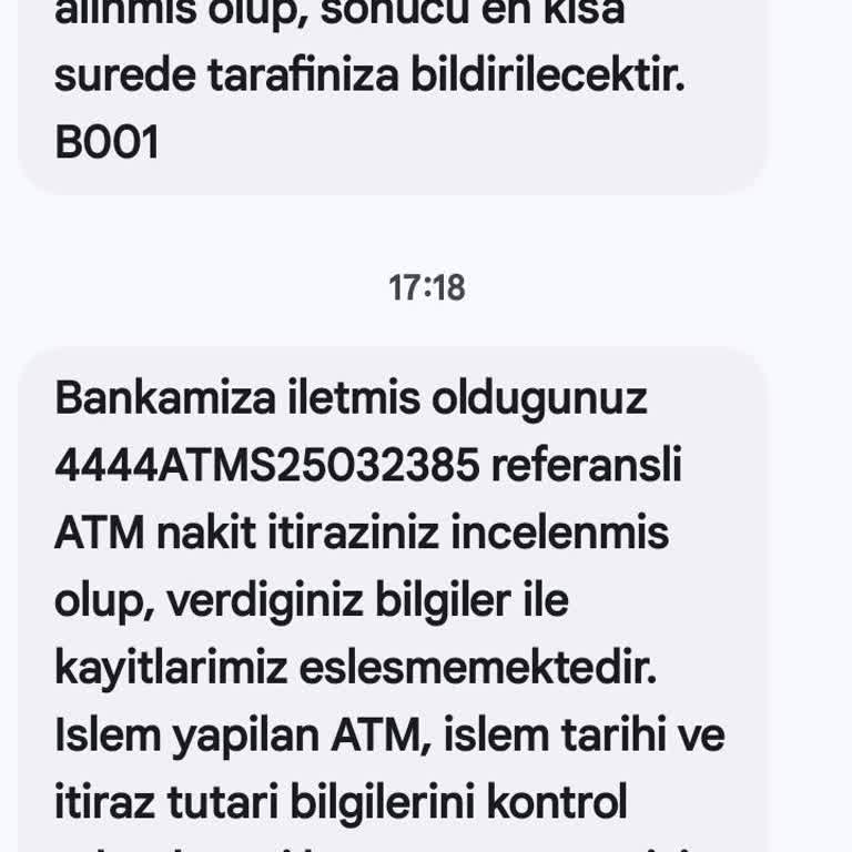 ATM'de Kayıp Para Mağduriyeti